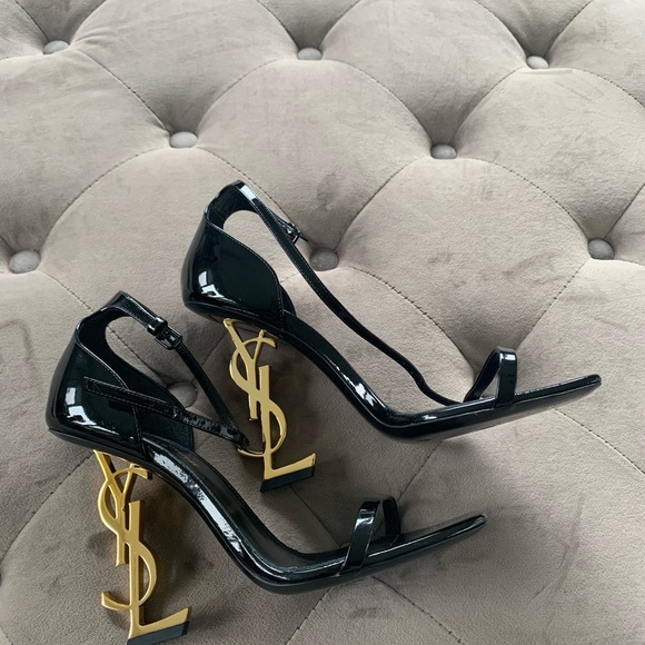 🚫SOLD🚫Saint Laurent Opyum YSL Logo-Heel Sandals - Picture 7 of 12